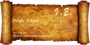 Végh Edda névjegykártya