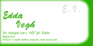 edda vegh business card